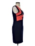 5/48 Color Block Orange Cocktail Dress Size S - photo 4
