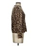 Prive 100% Cashmere Animal Print Brown Cashmere Pullover Sweater Size S - photo 4