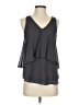 Naked Zebra 100% Polyester Gray Sleeveless Blouse Size S - photo 1