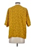 Assorted Brands 100% Rayon Yellow Short Sleeve Blouse Size XL - photo 2