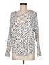 Iz Byer Ivory White Long Sleeve Blouse Size M - photo 1