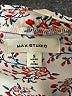 Max Studio 100% Polyester Floral Stripes Ivory Short Sleeve Blouse Size S - photo 7