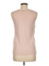 Ann Taylor 100% Polyester Tan Sleeveless T-Shirt Size M - photo 2
