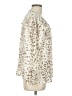 Rails 100% Rayon Animal Print Ivory Orange Long Sleeve Blouse Size L - photo 4