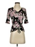 Ultra Flirt Black Short Sleeve Blouse Size XS - photo 1