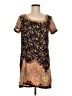 Angie 100% Polyester Paisley Brown Casual Dress Size M - photo 1