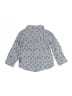 Ben Sherman Chevron-herringbone Gray Long Sleeve Button-Down Shirt 9-12 MO / 12 MO - photo 2
