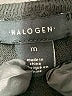 Halogen 100% Polyester Black Short Sleeve Top Size M - photo 7