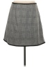 Max Studio Houndstooth Plaid Gray Formal Skirt Size M - photo 2