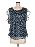 Vince Camuto 100% Polyester Blue Short Sleeve Blouse Size M - photo 1