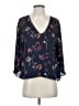 Cupcakes & Cashmere 100% Polyester Blue 3/4 Sleeve Blouse Size XS - photo 1