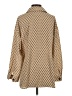 Shein Argyle Tan Long Sleeve Blouse Size 4 - photo 2