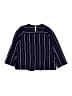 Monteau Stripes Blue 3/4 Sleeve Blouse Size M - photo 2