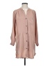 Lush 100% Polyester Tan Casual Dress Size S - photo 1