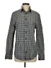 Express Houndstooth Gray Long Sleeve Button-Down Shirt Size S - photo 1