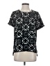 Madewell 100% Polyester Black Short Sleeve Blouse Size XS - photo 1