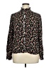Chaps 100% Viscose Floral Black Long Sleeve Blouse Size XL - photo 1