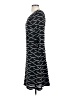 ECI 100% Polyester Argyle Black Casual Dress Size 4 - photo 5