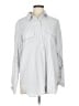 Max Studio Stripes Silver Long Sleeve Blouse Size L - photo 1