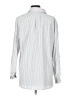 Max Studio Stripes Silver Long Sleeve Blouse Size L - photo 2