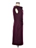 Chaps Solid Burgundy Cocktail Dress Size 6 - photo 4