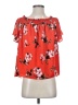 Rachel Roy Collection 100% Polyester Red Short Sleeve Blouse Size S - photo 1