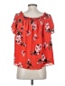 Rachel Roy Collection 100% Polyester Red Short Sleeve Blouse Size S - photo 2