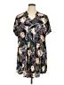 Assorted Brands 100% Rayon Tropical Black Casual Dress Size XL - photo 1