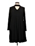 Studio One Solid Black Casual Dress Size 10 - photo 1