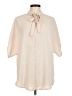 Shein 100% Polyester Ivory 3/4 Sleeve Blouse Size 8 - 10 - photo 1