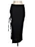 Shein 100% Polyester Solid Black Casual Skirt Size 8 - 10 - photo 1
