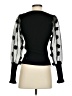 Elli White Black Long Sleeve Top Size S - photo 2