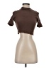 Assorted Brands 100% Rayon Brown Short Sleeve Turtleneck Size S - photo 1
