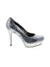 Guess Metallic Silver Gray Heels Size 7 1/2 - photo 1