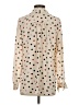 Ann Taylor Polka Dots Ivory Long Sleeve Blouse Size XS - photo 2