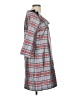 Devon Baer 100% Silk Plaid Gray Casual Dress Size M - photo 4