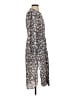 J.Crew Paisley Gray Casual Dress Size 0 - photo 4