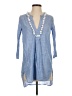 J.Crew Blue 3/4 Sleeve Blouse Size XXS - photo 1