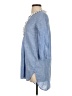 J.Crew Blue 3/4 Sleeve Blouse Size XXS - photo 5