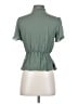 Stone Cold Fox Green Short Sleeve Blouse Size XS (0) - photo 2