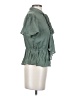 Stone Cold Fox Green Short Sleeve Blouse Size XS (0) - photo 4