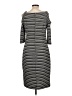 Gabby Skye Stripes Gray Casual Dress Size 12 - photo 2