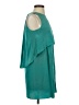 Tibi 100% Silk Solid Teal Cocktail Dress Size 0 - photo 4
