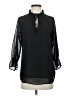 West Kei 100% Polyester Black 3/4 Sleeve Blouse Size S - photo 1