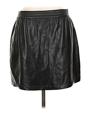 Babaton Faux Leather Skirt (view 2)