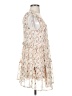 Olivaceous 100% Polyester Floral Ivory Casual Dress Size S - photo 4