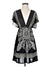 Assorted Brands Paisley Black Cocktail Dress Size S - photo 1
