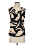 Ann Taylor 100% Polyester Tan Sleeveless Blouse Size XXS - photo 1
