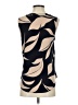 Ann Taylor 100% Polyester Tan Sleeveless Blouse Size XXS - photo 2