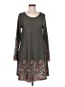 Aryeh 100% Polyester Paisley Gray Casual Dress Size M - photo 1